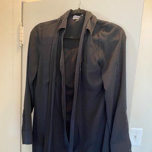 Black Express Shirt Dress